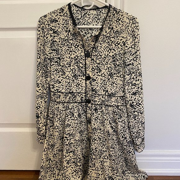 Zara patterned flowy dress - Picture 1 of 2
